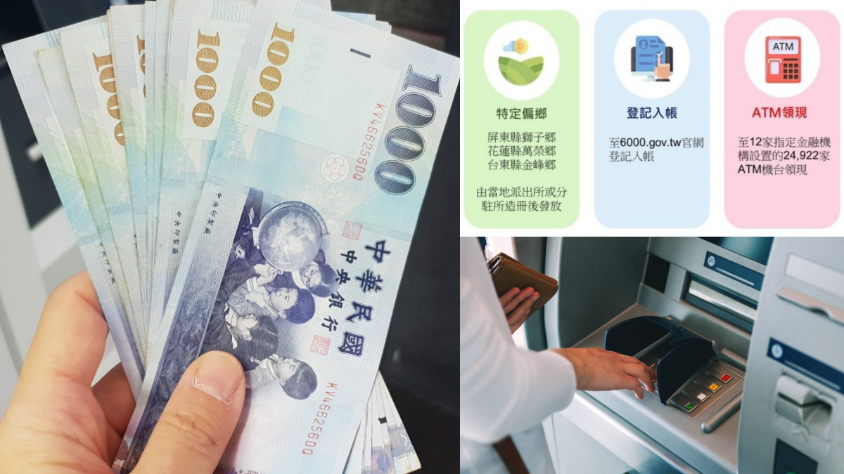 普發現金6000元！１圖搞懂「５大領取方式＋應備文件」，６種人「直接入帳」