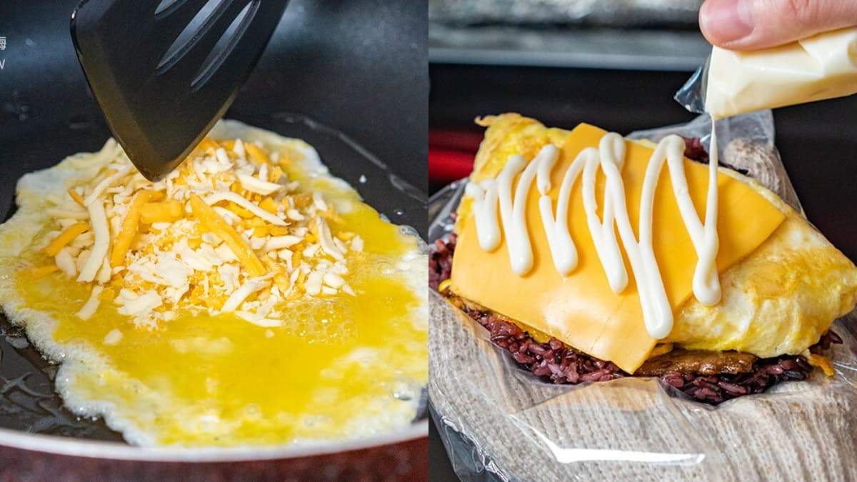 30種配料任你選！高雄「古早味飯糰」餡料塞到滿，牽絲起司、爆漿雙蛋都唰嘴