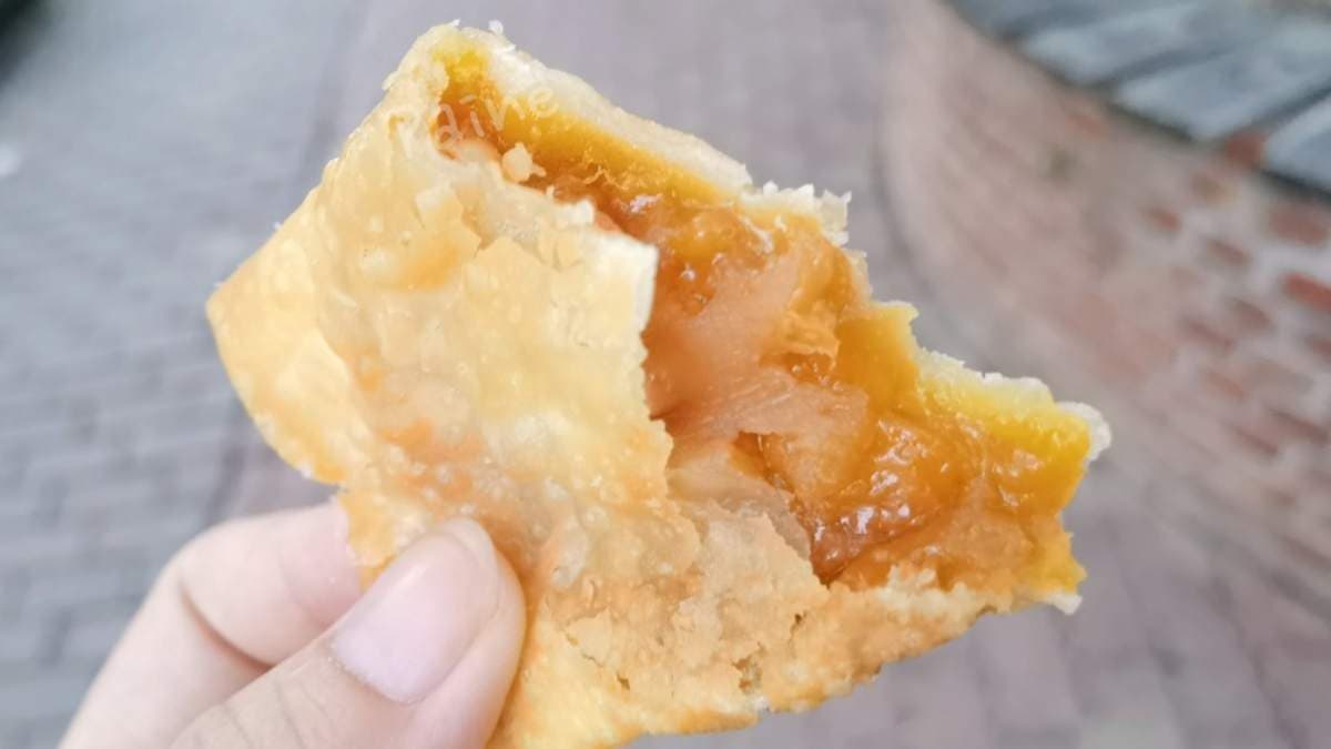 地瓜口味還會加麻糬，QQ的很好吃。（圖片來源：小不點看世界）