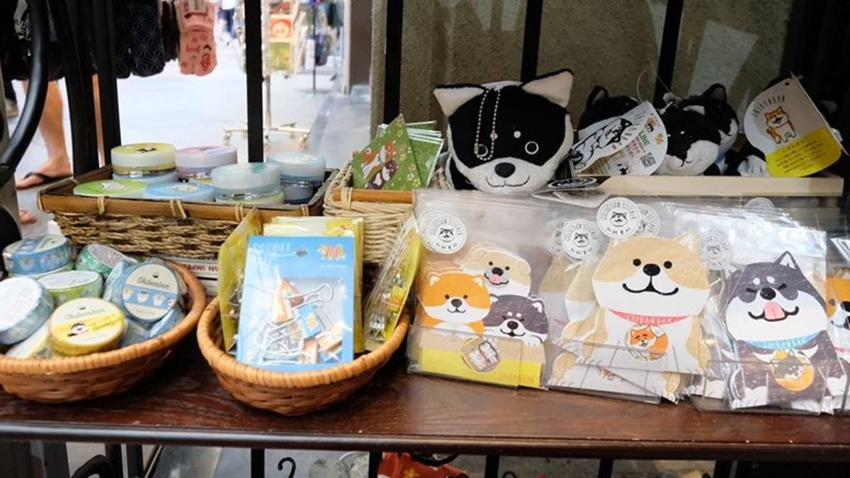 店家有販賣很多柴犬的周邊商品。（圖片來源：金大佛的奪門而出家日誌）