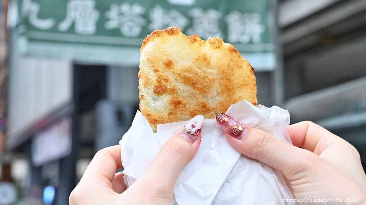 麵皮帶有厚度，吃起來外酥內Q。（圖片來源：糖糖‘s享食生活）