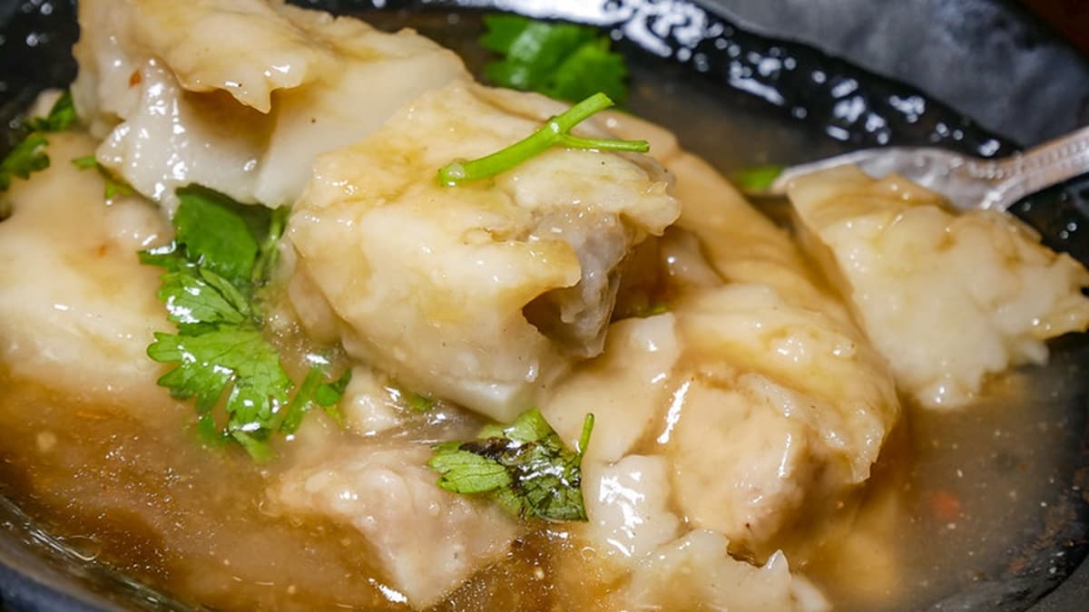 芋頭油粿也很不錯，有淡淡的芋頭香。（圖片來源：鄉民食堂）