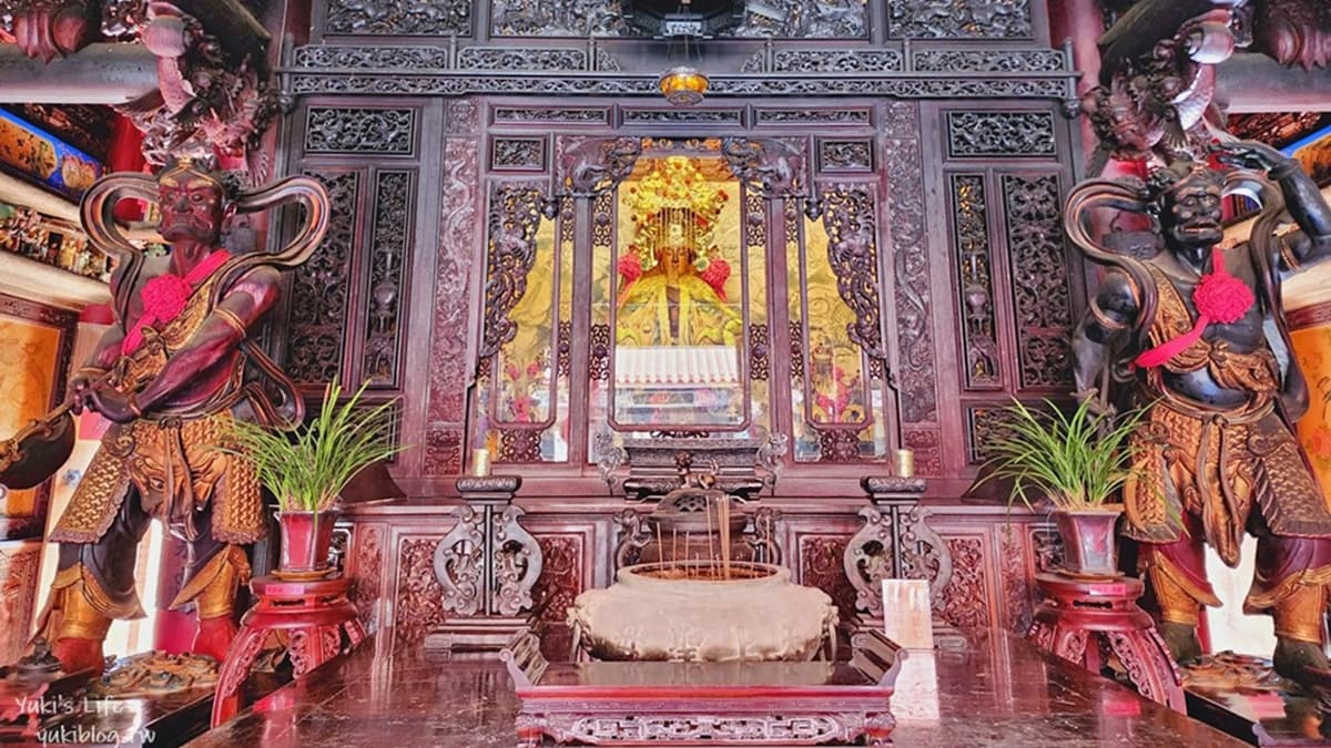 廟裡主祀天上聖母（媽祖娘娘），以及關聖帝君、湄洲天上聖母。（圖片來源：YUKI'S LIFE）