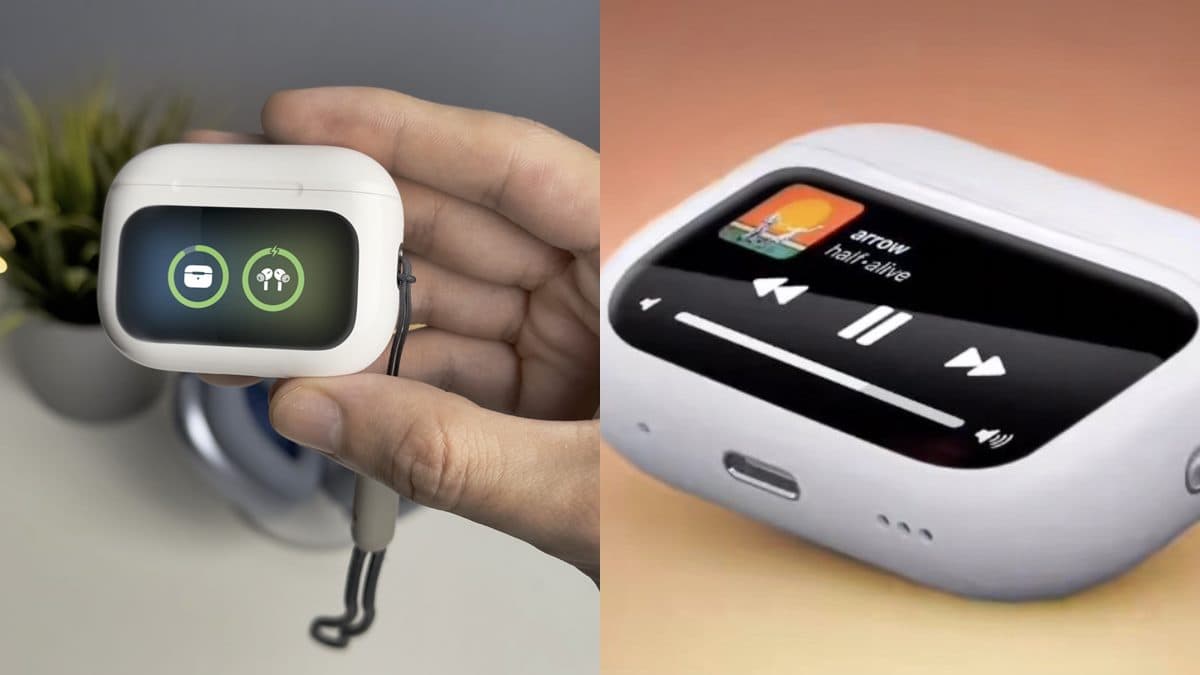 最新「觸控螢幕AirPods」曝光!充電盒可選音樂、收訊息,免拿iPhone就能操作