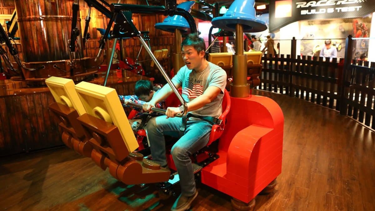 這台旋轉腳踏車沒有快速、刺激感，但光造型就100分了。（圖片來源：洛基小聿媽）