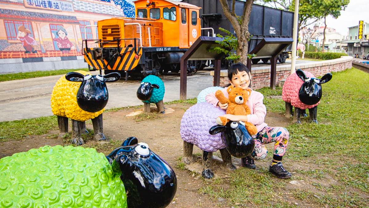 每隻羊的顏色都不同，超萌又好拍。（圖片來源：史努比遊樂園）