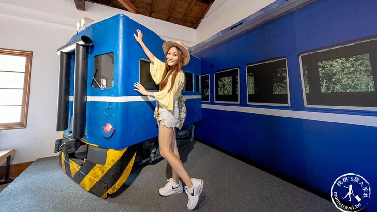 餐廳裡有１台假火車模型，可以來拍拍照。（圖片來源：桃桃’s旅人手札）