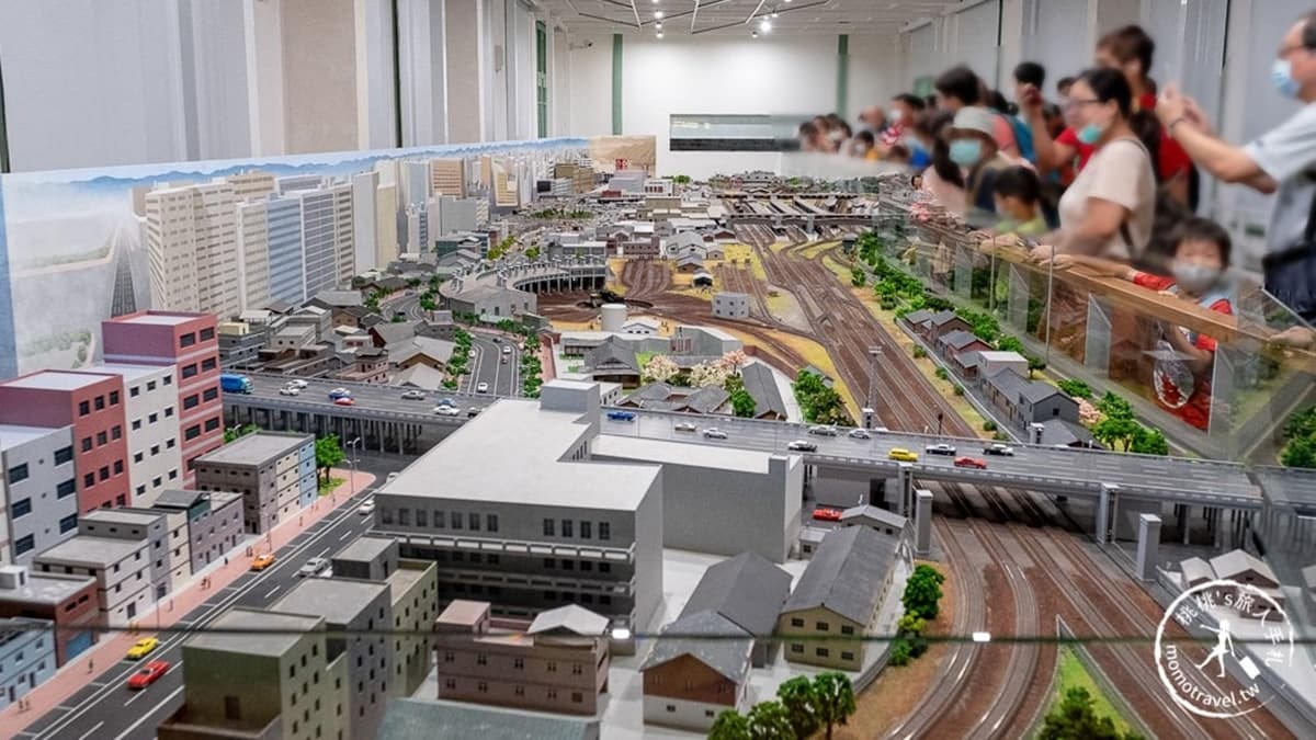 「動態模型展廳」展示了舊台北車站的模型，以及當時台北車站周圍的景觀。（圖片來源：桃桃’s旅人手札）