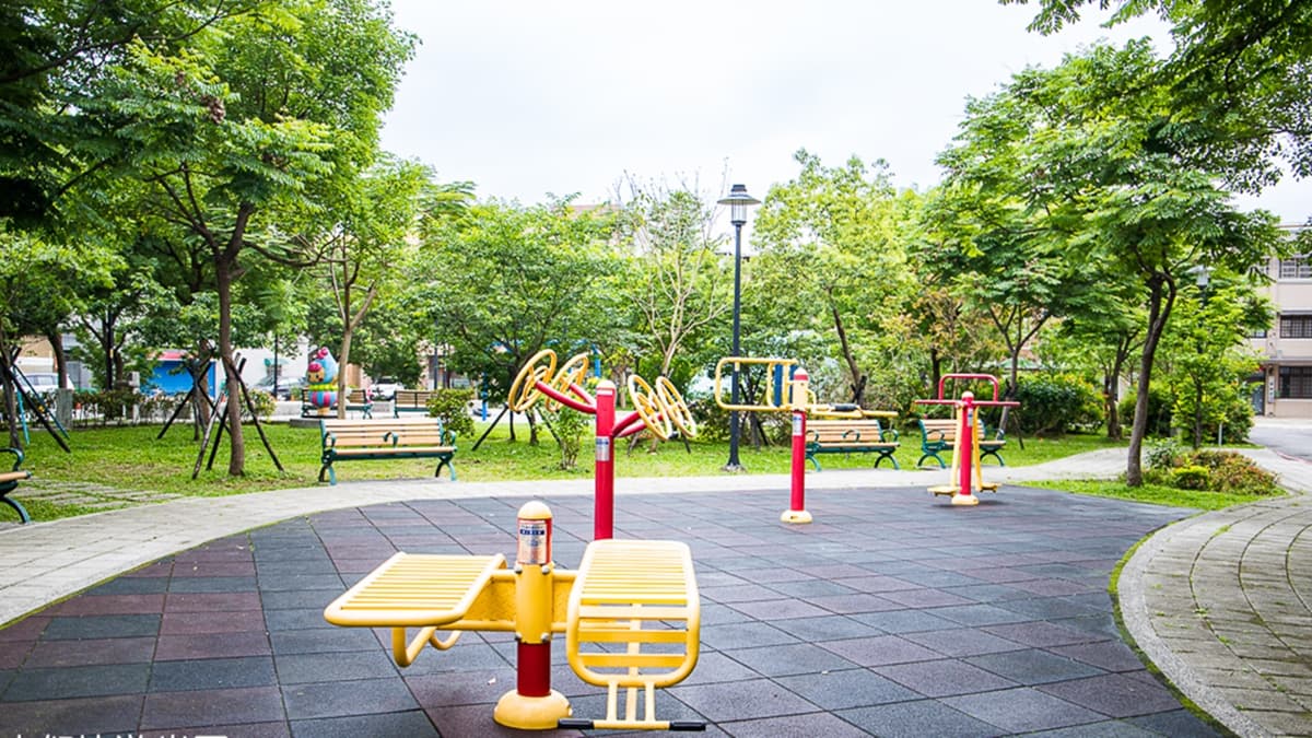 公園裡也有各種健體設施，設施都滿新穎的。（圖片來源：史努比遊樂園）