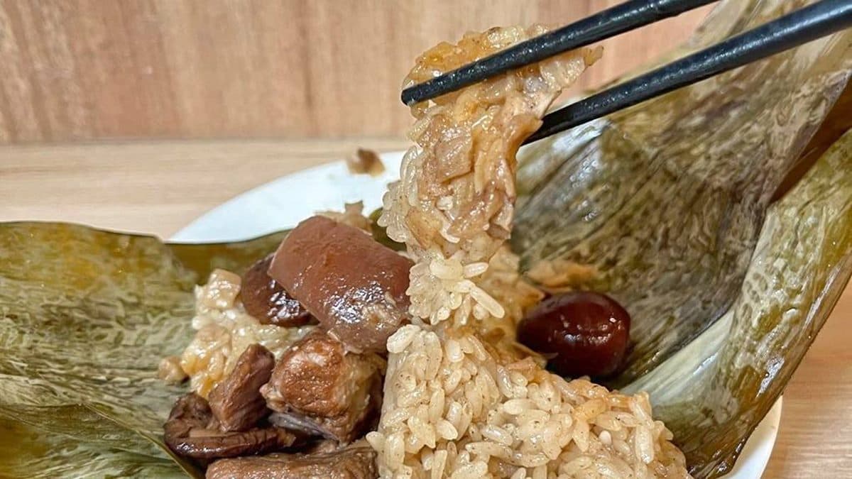 脆脆的菜脯鹹香好吃，用來配糯米太絕了。（圖片來源：跟著踢小米吃喝玩樂趣）