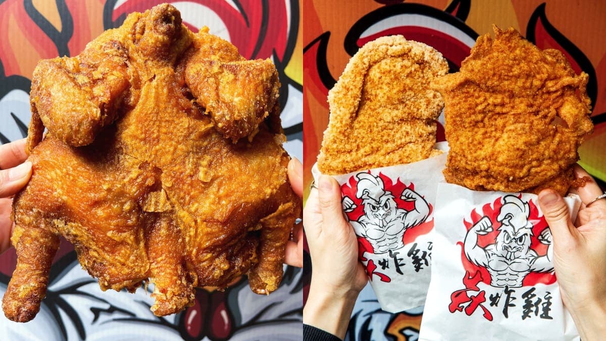 台南最狂炸物店！大口爽嗑整隻「黃金炸全雞」無敵過癮，比臉大雞排香酥唰嘴