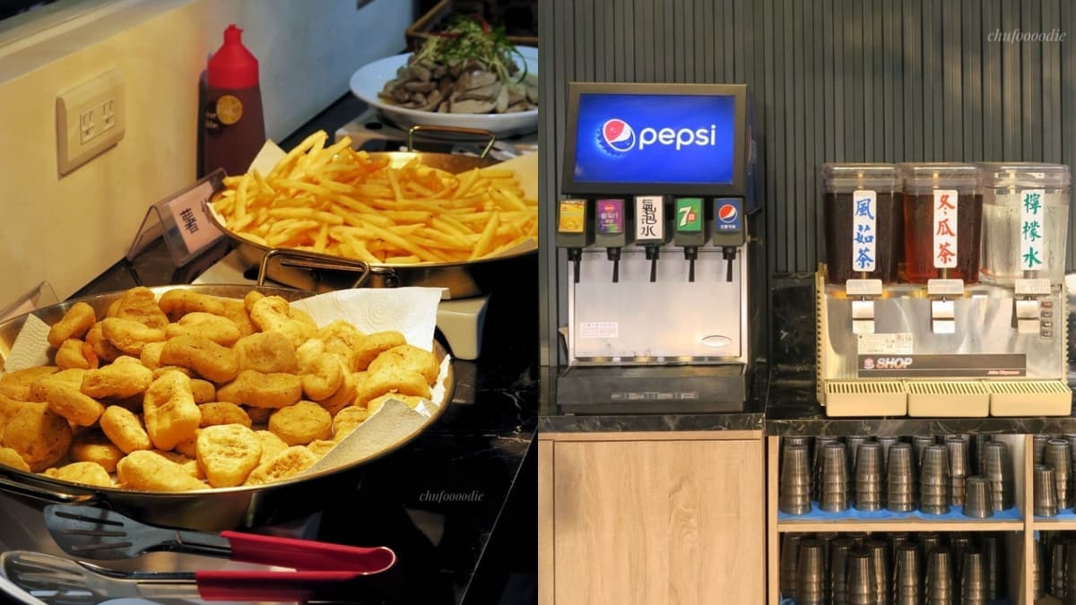 另外還有熟食炸物及飲料可無限享用。（圖片來源：筑筑の吃喝玩樂記）