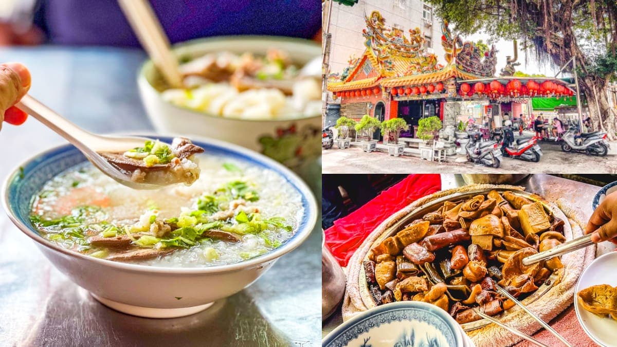 在地人才知廟口早餐!桃園「大碗公豬肝粥」藏土地公廟旁,給料不手軟僅50元