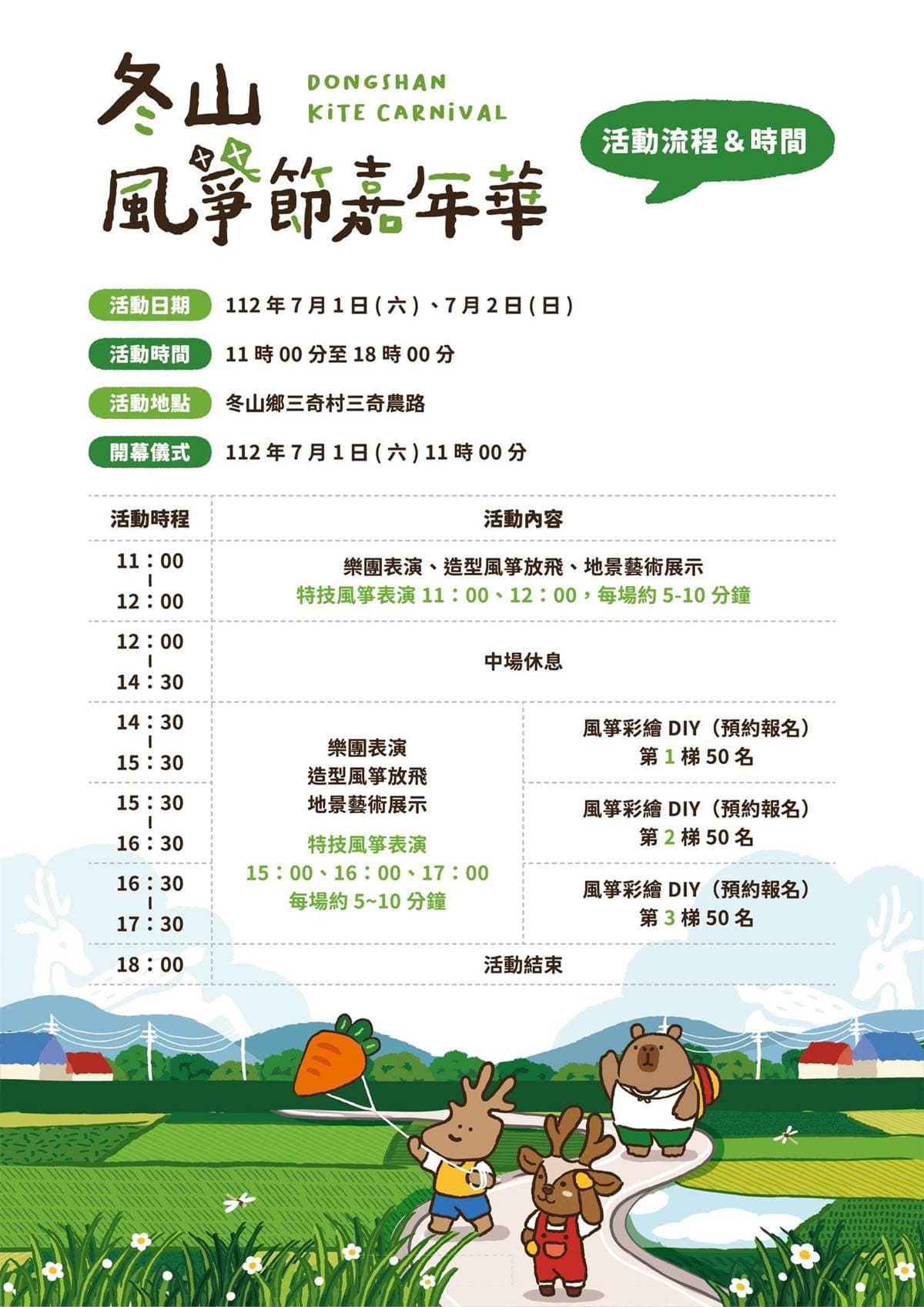 宜蘭「風箏嘉年華」快閃2天登場!快來看巨萌恐龍飛上天、體驗彩繪風箏DIY 宜蘭「風箏嘉年華」快閃2天登場!快來看巨萌恐龍飛上天、體驗彩繪風箏DIY
