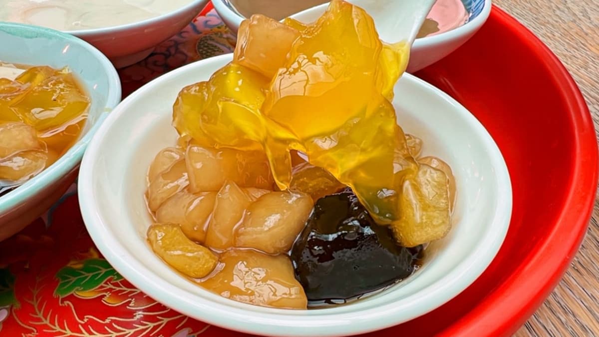 粉粿和粉角非常Q彈有嚼勁，層次感十足，香甜可口。（圖片來源：愛麗絲的吃不停人生）