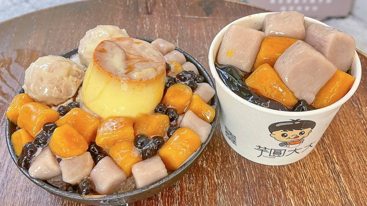 店家被很多媒體推薦、報導過，以巨大的芋圓打響知名度。（圖片來源：跟著尼力吃喝玩樂）