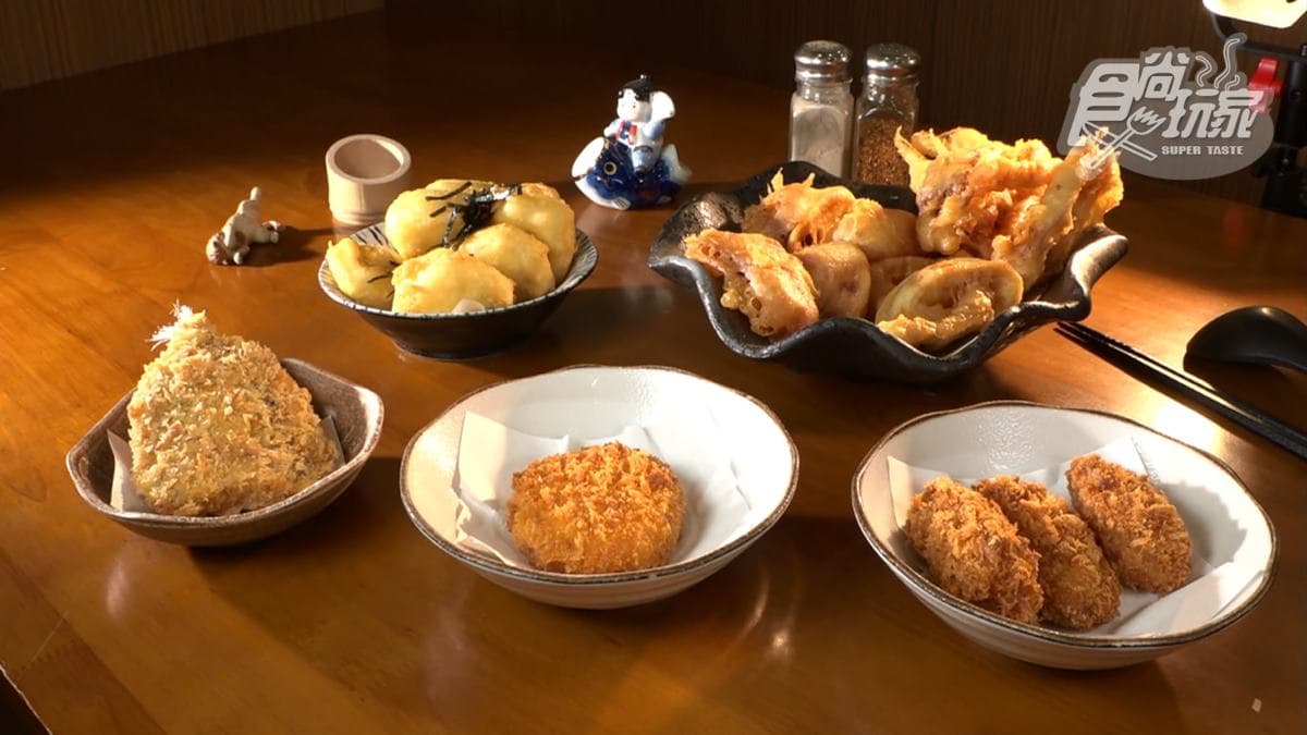 炸物也是許多顧客愛點的品項，例如日式竹筴魚、廣島炸牡蠣。