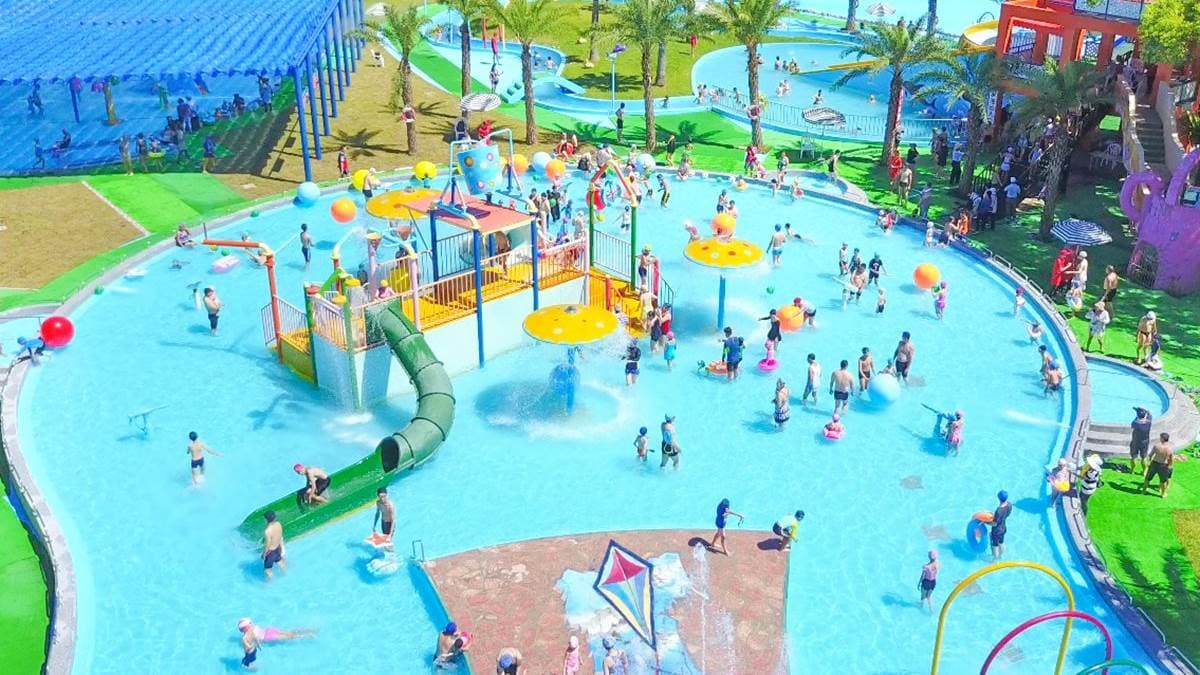 「知卡宣綠森林親水公園」的戲水設施，只有在暑假期間限定開放。（圖片來源：花蓮縣政府）