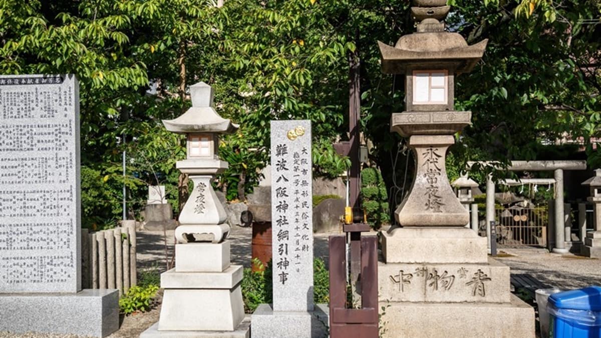 「難波八阪神社」因豐臣秀吉也來拜過，所以非常有名。（圖片來源：愛伯特吃喝玩樂全記錄）