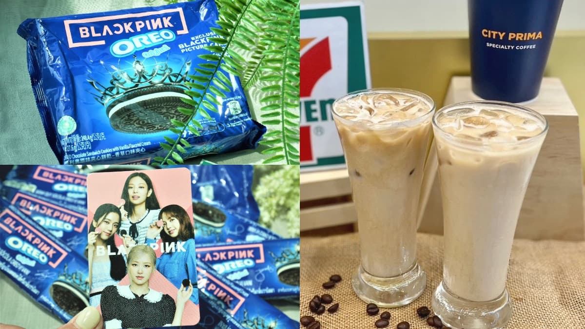 BLACKPINK小卡免費送！7-11「OREO香草夾心餅乾BP款」開搶，生椰厚拿鐵買一送一