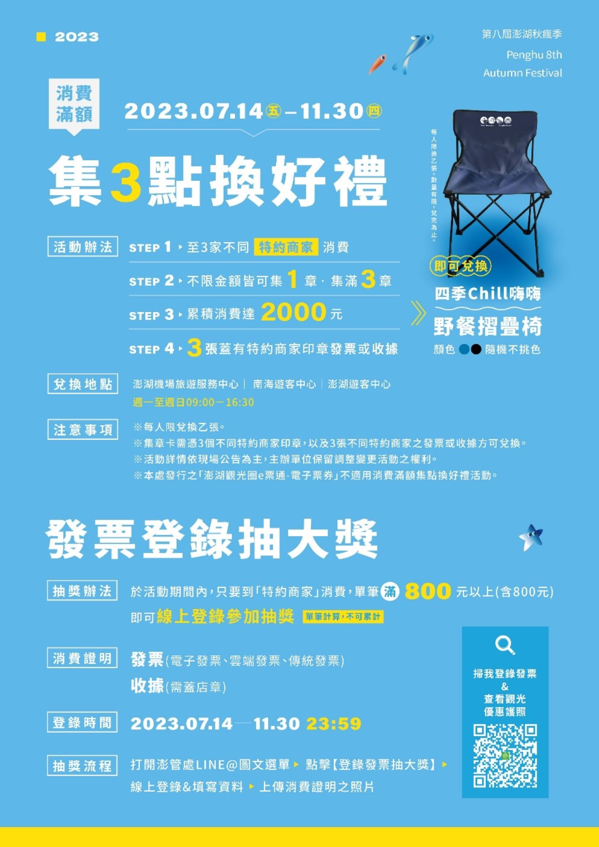 2023澎湖追風音樂節，持「護照」好康享不完，週週抽萬元消費抵用券