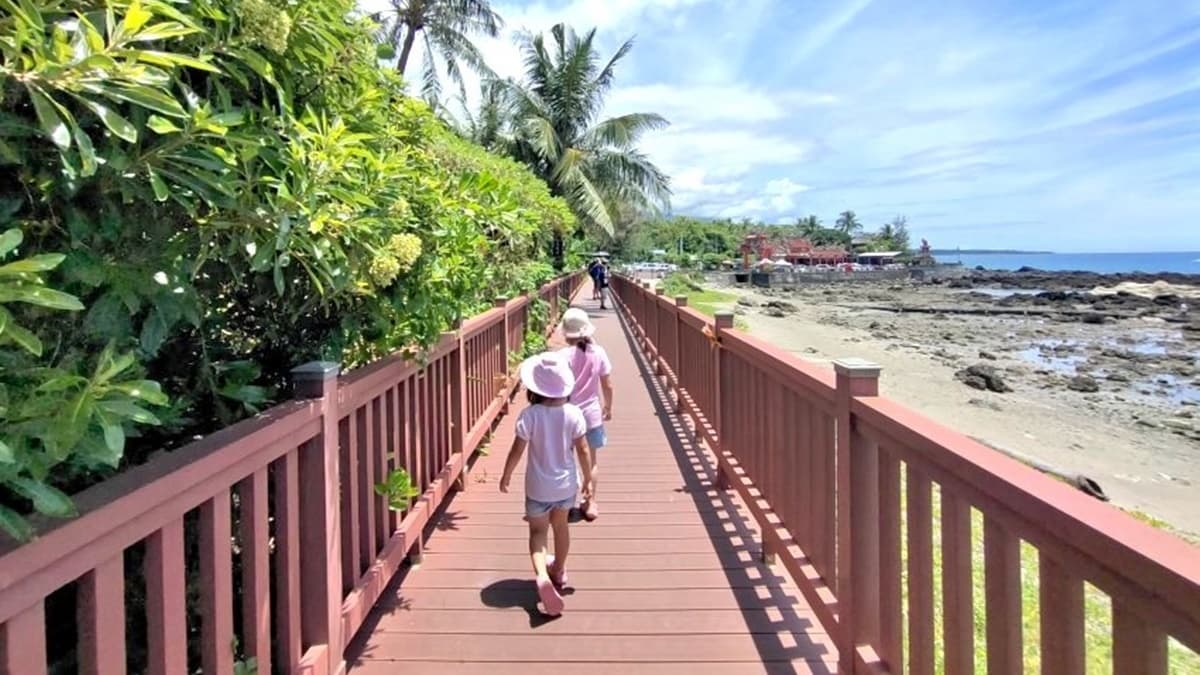 走上木棧道可以沿途欣賞美麗的海景。（圖片來源：大口老師的走跳學堂!）