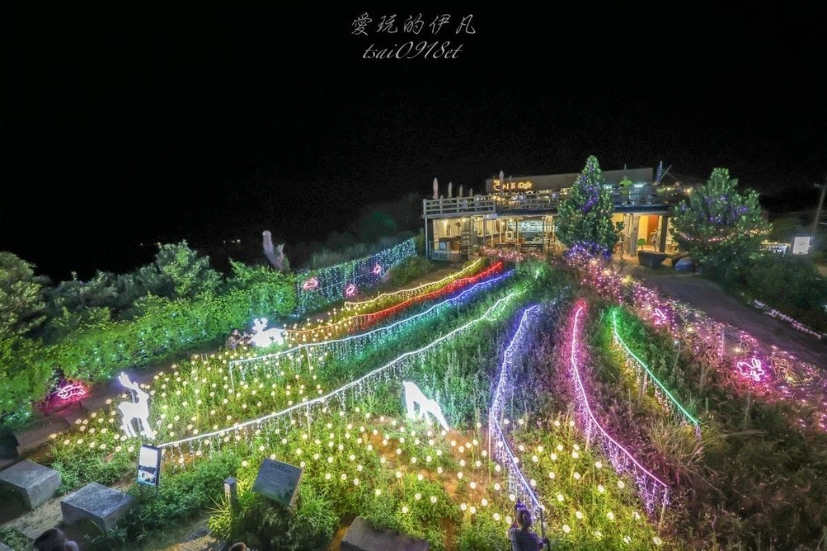 只到８月底快朝聖！桃園免門票「夜景步道」夢幻光雕秀美翻，搶拍水母光廊