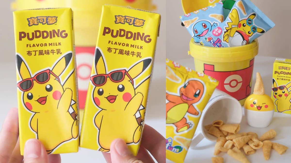 7-11「皮卡丘布丁牛乳」萌上架！寶可夢新品可愛爆擊，御三家海苔送貼紙