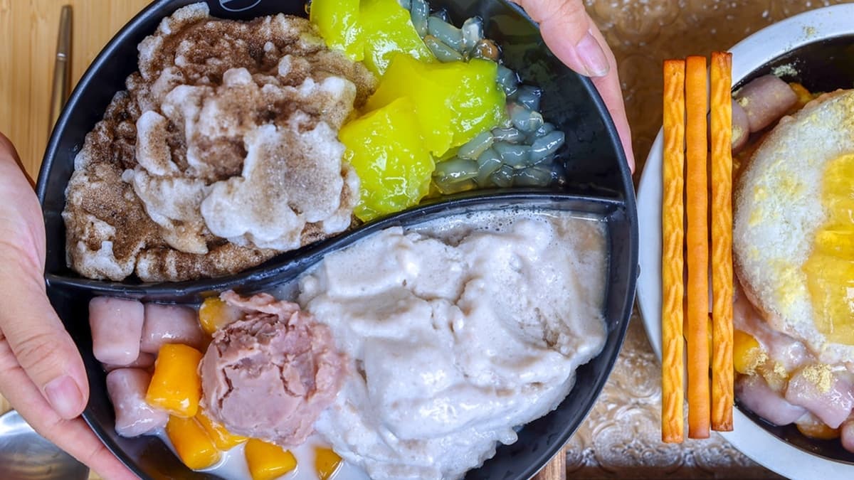 「二水冰」可任選２種冰底，分量很大、視覺吸睛，吃完也飽足。（圖片來源：陳小可的吃喝玩樂）