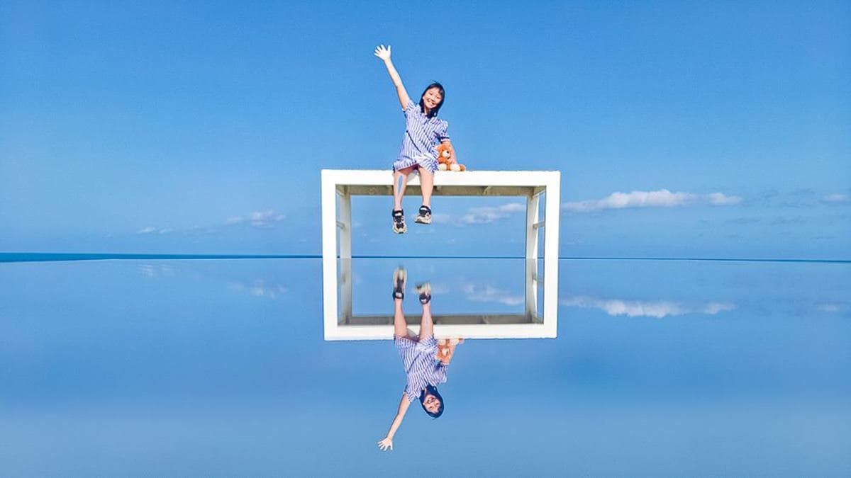 「天空之鏡」是來這裡的重頭戲之一，拍起來真的很美。（圖片來源：史努比遊樂園）