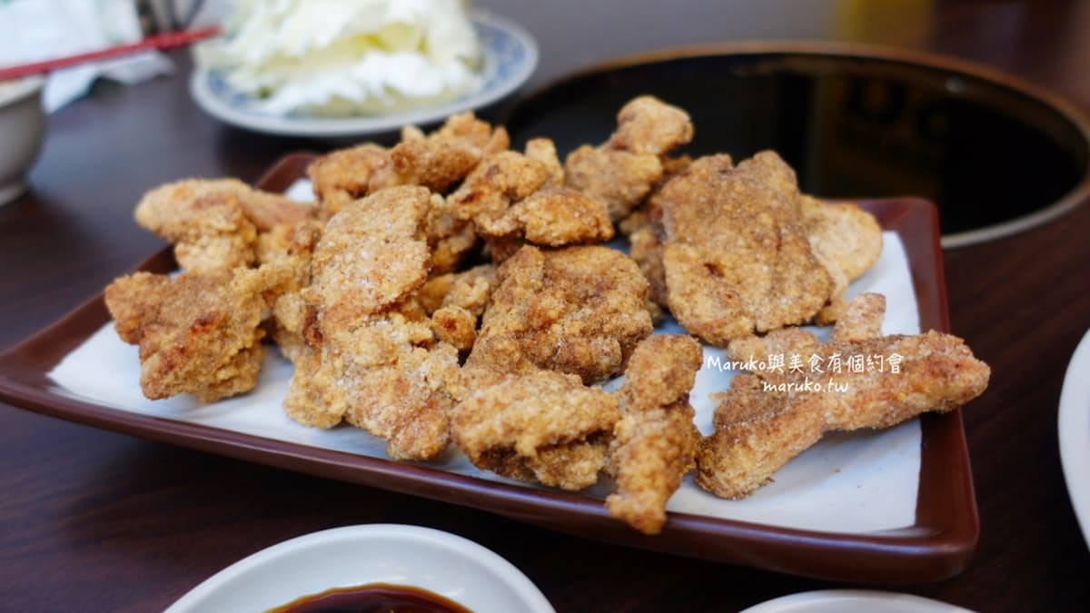 單點菜色推薦「鹽酥雞」，外皮超酥很夠味，不輸鹽酥雞專賣店。（圖片來源：MARUKO與美食有個約會）