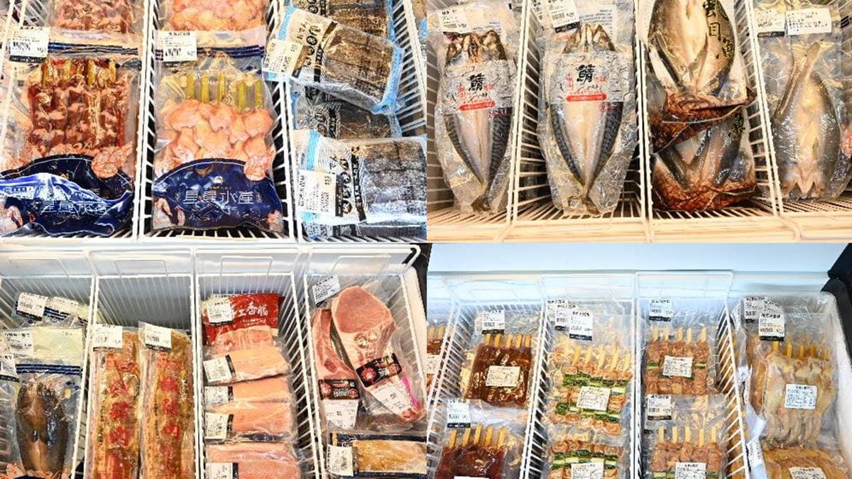 冷凍區品項超多，海鮮、肉品等應有盡有，上面的標示也非常詳盡。（圖片來源：糖糖‘s 享食生活）