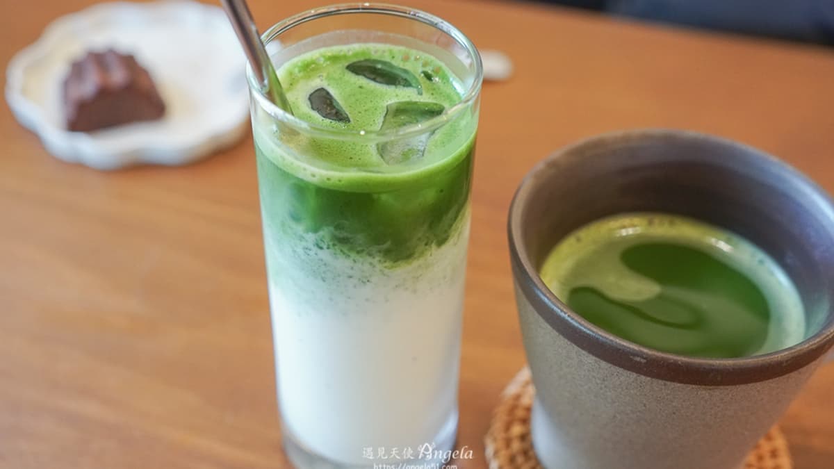「手刷抹茶」有醇厚的抹茶香氣，抹茶味道不會太苦，喝起來很順口。（圖片來源：遇見天使Angela）