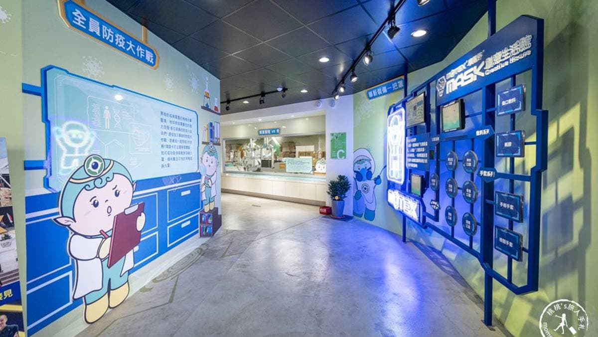 進入館內跟著參觀動線，可以認識到口罩發展的歷史。（圖片來源：桃桃‘s旅人手札）