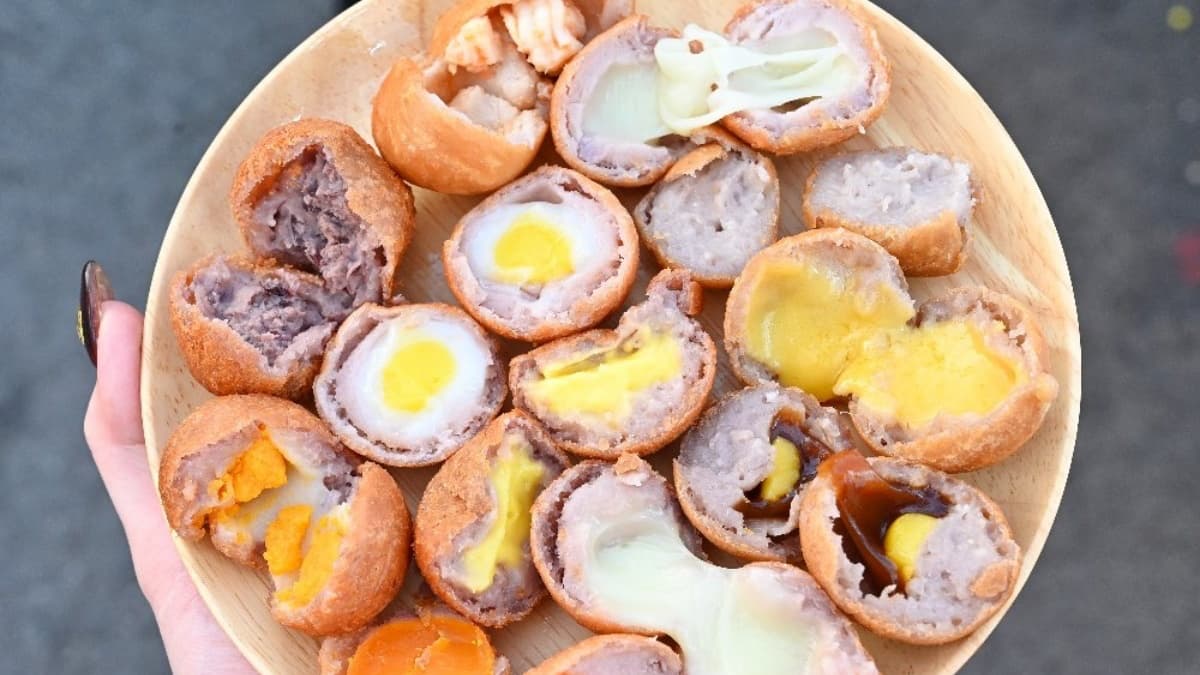 芋泥球口味目前有７種，甜鹹選擇都有。（圖片來源：糖糖's 享食生活）
