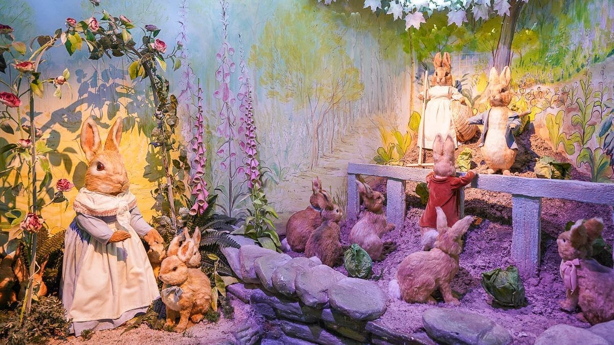 博物館裡有很多鄉村間的動物角色，重現出經典場景。（圖片來源：美食好芃友）