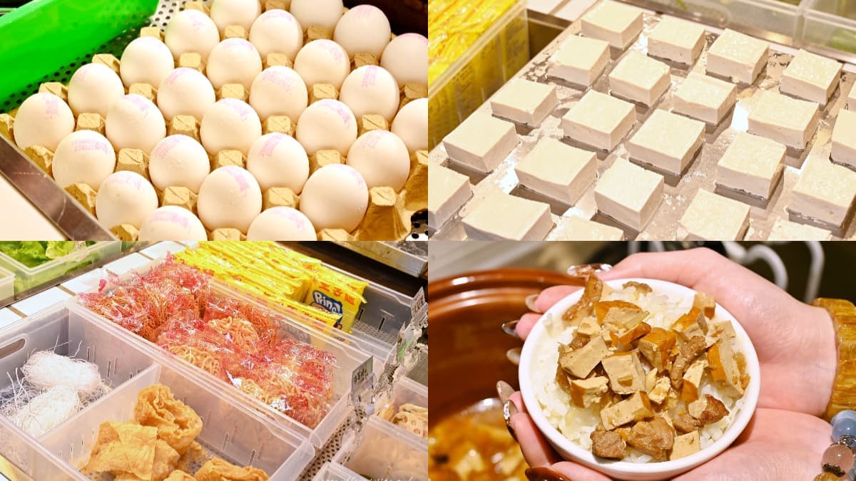 自助吧還提供雞蛋、板豆腐、麵類、滷肉飯、飲品、冰淇淋等吃到飽。（圖片來源：糖糖's 享食生活）