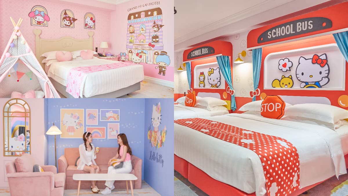 Hello Kitty陪你睡！全台唯一「三麗鷗主題房」限時６折快搶訂，加碼送馬卡龍