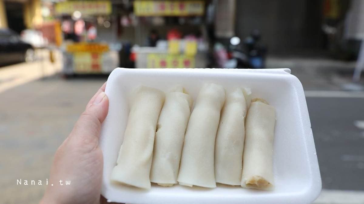 捲仔粿的粿皮是用米磨成米漿製成的。（圖片來源：Nana愛旅行札記）