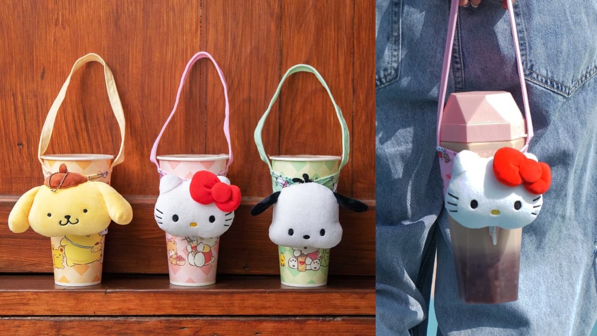 KITTY、布丁狗杯款免費收！「清心福全ｘ三麗鷗」最萌聯名收大頭提袋、頸枕