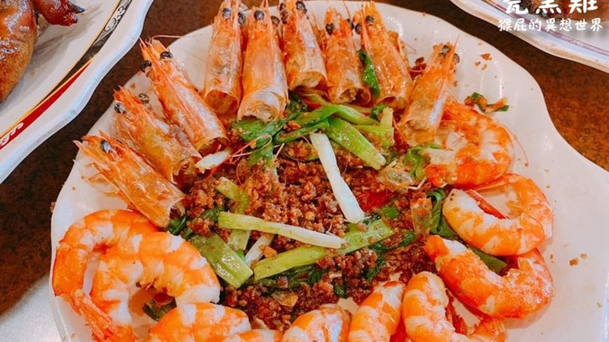 這道「香蒜鹹酥蝦」也很推薦，蝦子頗新鮮的。（圖片來源：猴屁的異想世界）