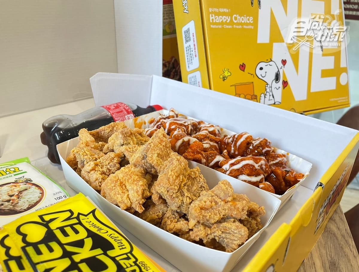 史努比包裝盒超Q！NENE CHICKEN新推「雙醬烤肉炸雞」，再抽韓國來回機票