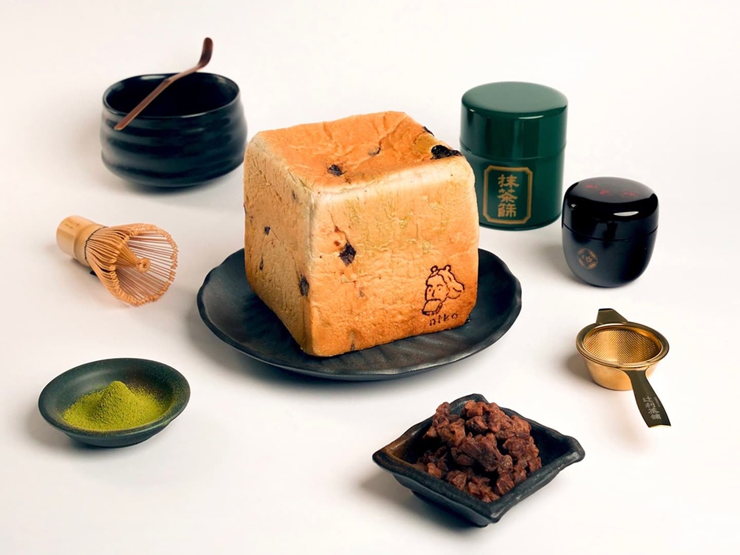 超抹生吐司連３天買一送一！「辻利茶舗ｘniko bakery」聖誕生吐司雙色美翻