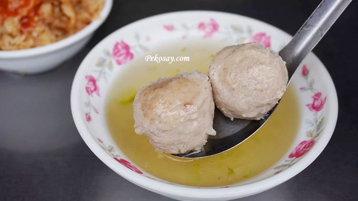 貢丸也不馬虎，很扎實又吃得到肉香。（圖片來源：PEKOのSimpleLife）