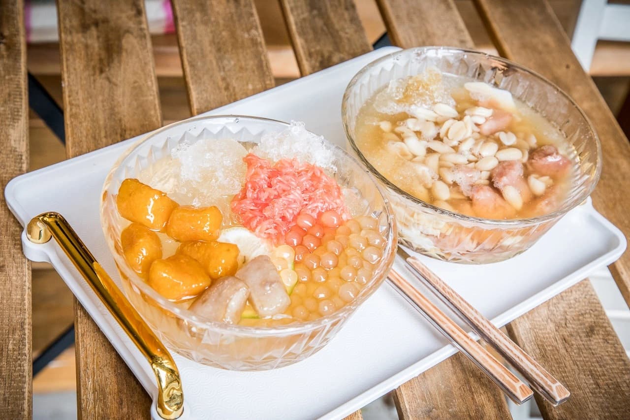紅柚檸檬愛玉、客製豆花必點。（圖片來源：大手牽小手。玩樂趣）