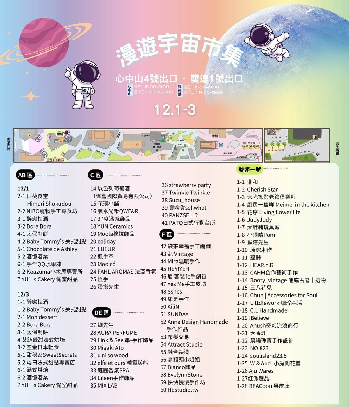 中山站化身「太空世界」!巨型月球、俏皮太空人免費拍,順逛必比登美食市集 中山站化身「太空世界」!巨型月球、俏皮太空人免費拍,順逛必比登美食市集
