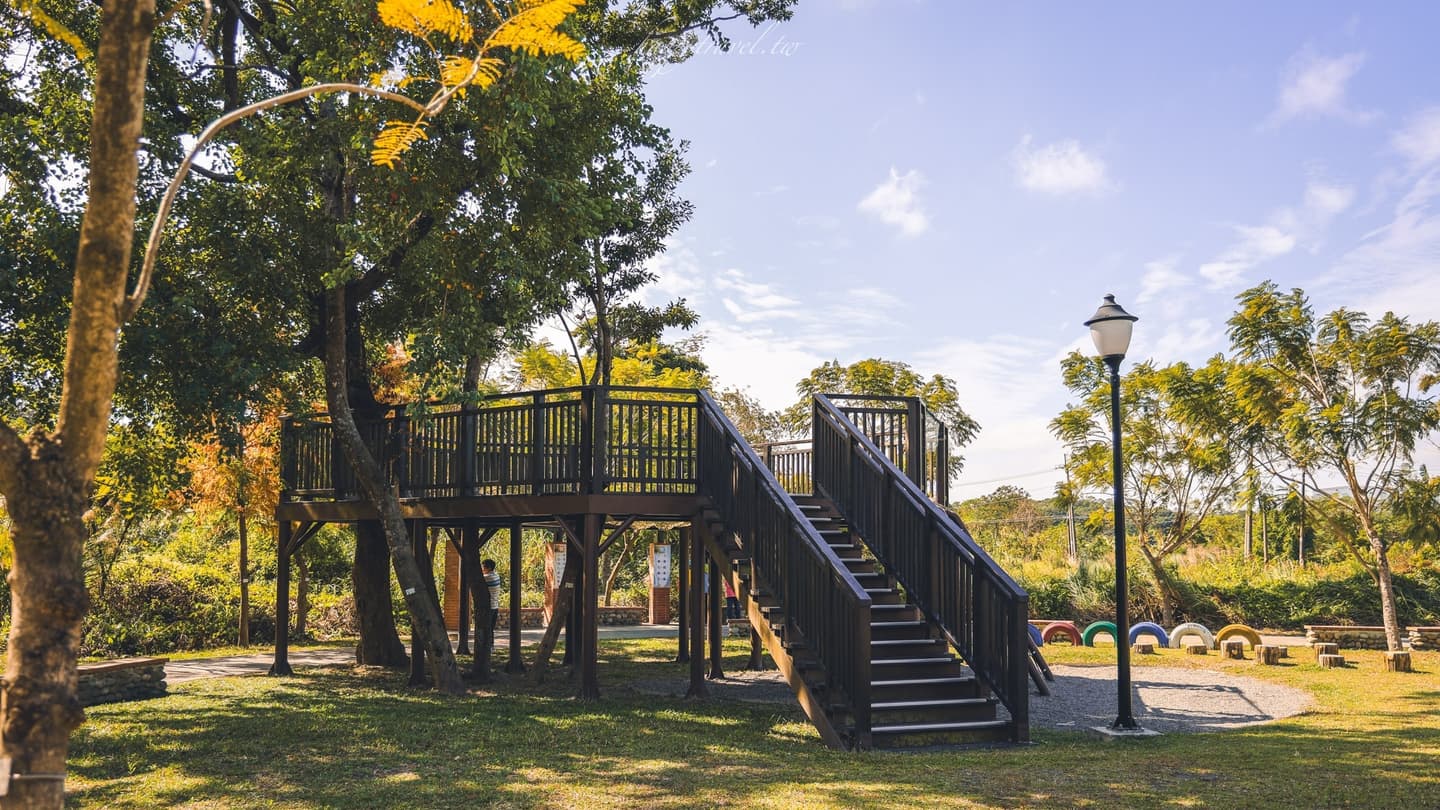 登上景觀平台，可以一覽無遺地欣賞落羽松的壯麗風光。（圖片來源：黑皮的旅遊筆記）