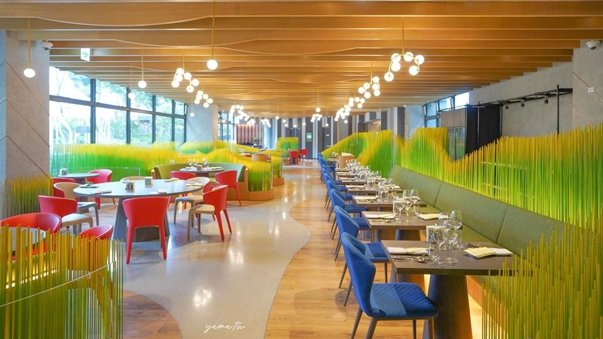 餐廳的空間設計以鄒族種植小米為意象，非常特別。（圖片來源：金大佛的奪門而出家日誌）