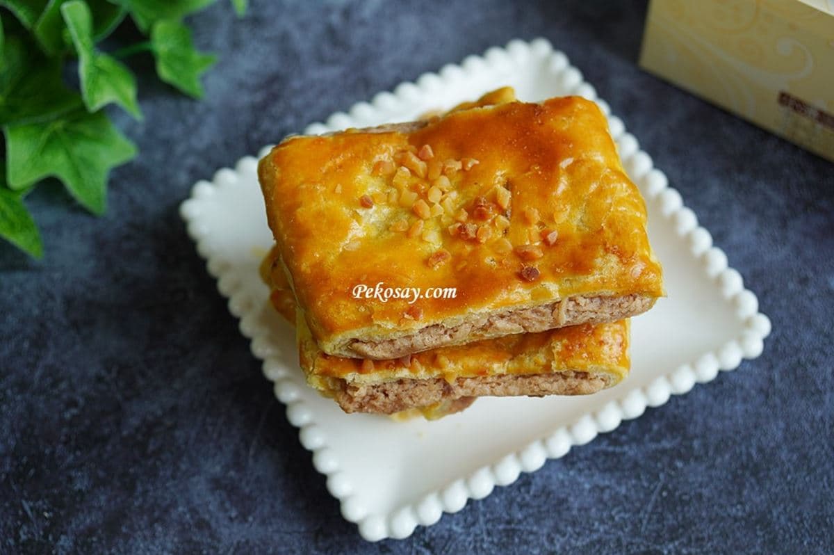比排隊鳳梨酥難買！板橋限量「小潘芋頭酥」每片20元，酥皮＋顆粒芋泥超欠吃