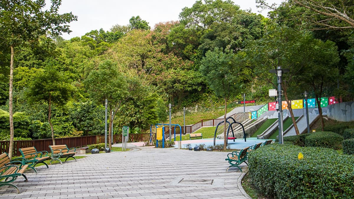 「糶米公園」位置隱密，算是個隱藏版的台北特色公園。（圖片來源：史努比遊樂園）